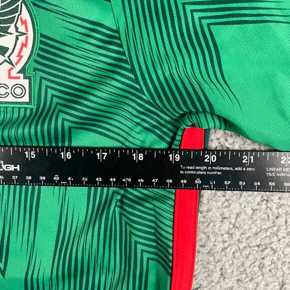 Adidas Men's Medium Green Mexico 2022 Short Sleeve Home Soccer Jersey HD6899 - Picture 9 of 14